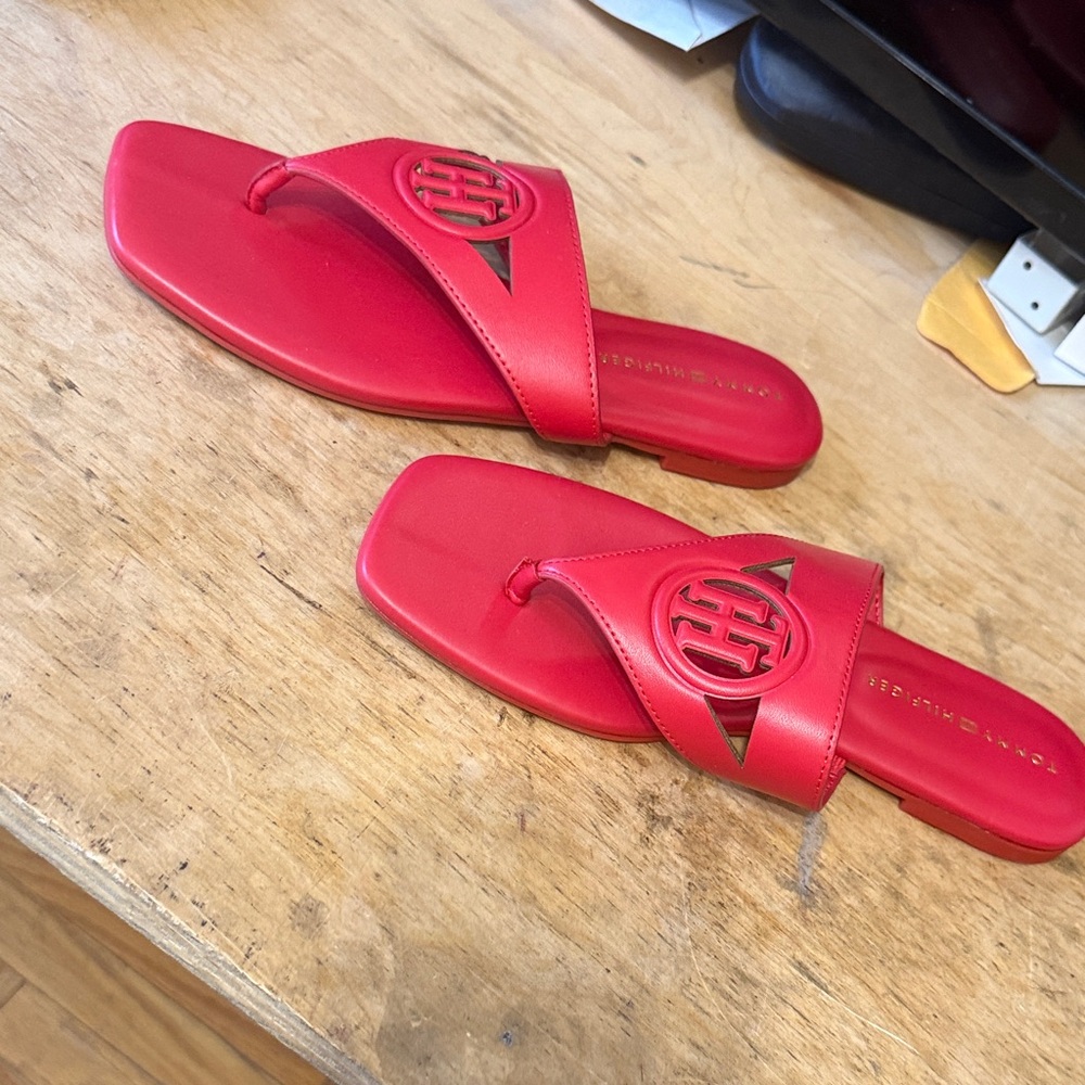 Tommy Hilfiger Bold Red Sandals